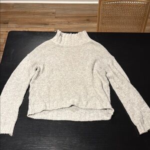BP Silver Gray Cowl Neck Sweater with Soft Texture women’s Medium